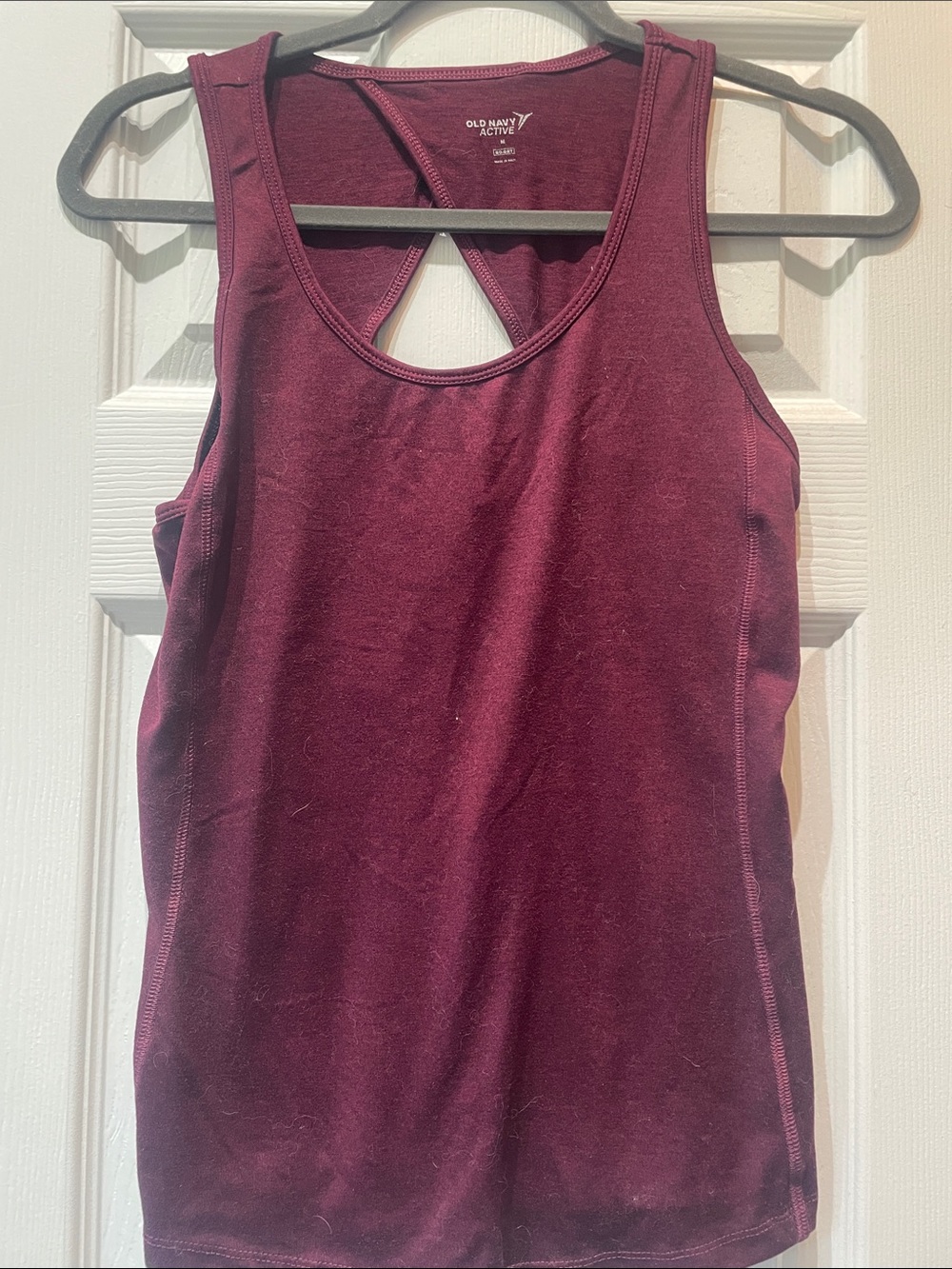Old Navy Wine Racerback Tank Top